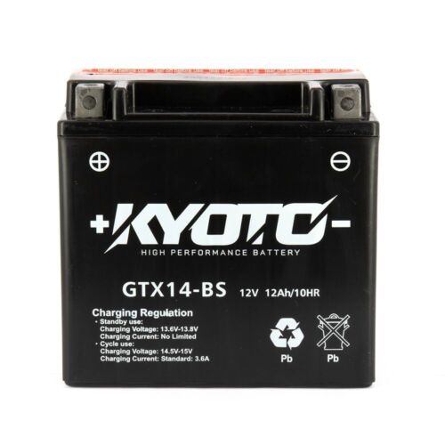 Batteria auto KYOTO Moto GTX14 BS EN AGM 12V 12Ah 200A